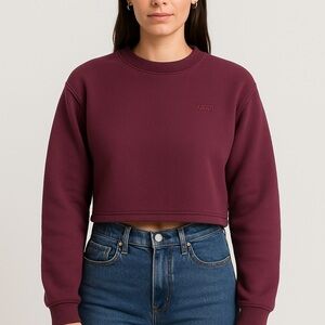 Vans‎ “Off the Wall” ComfyCush Cropped Crewneck Sweatshirt – Women’s Small